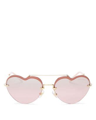 miu miu heart shaped sunglasses|Miu Miu sunglasses price.